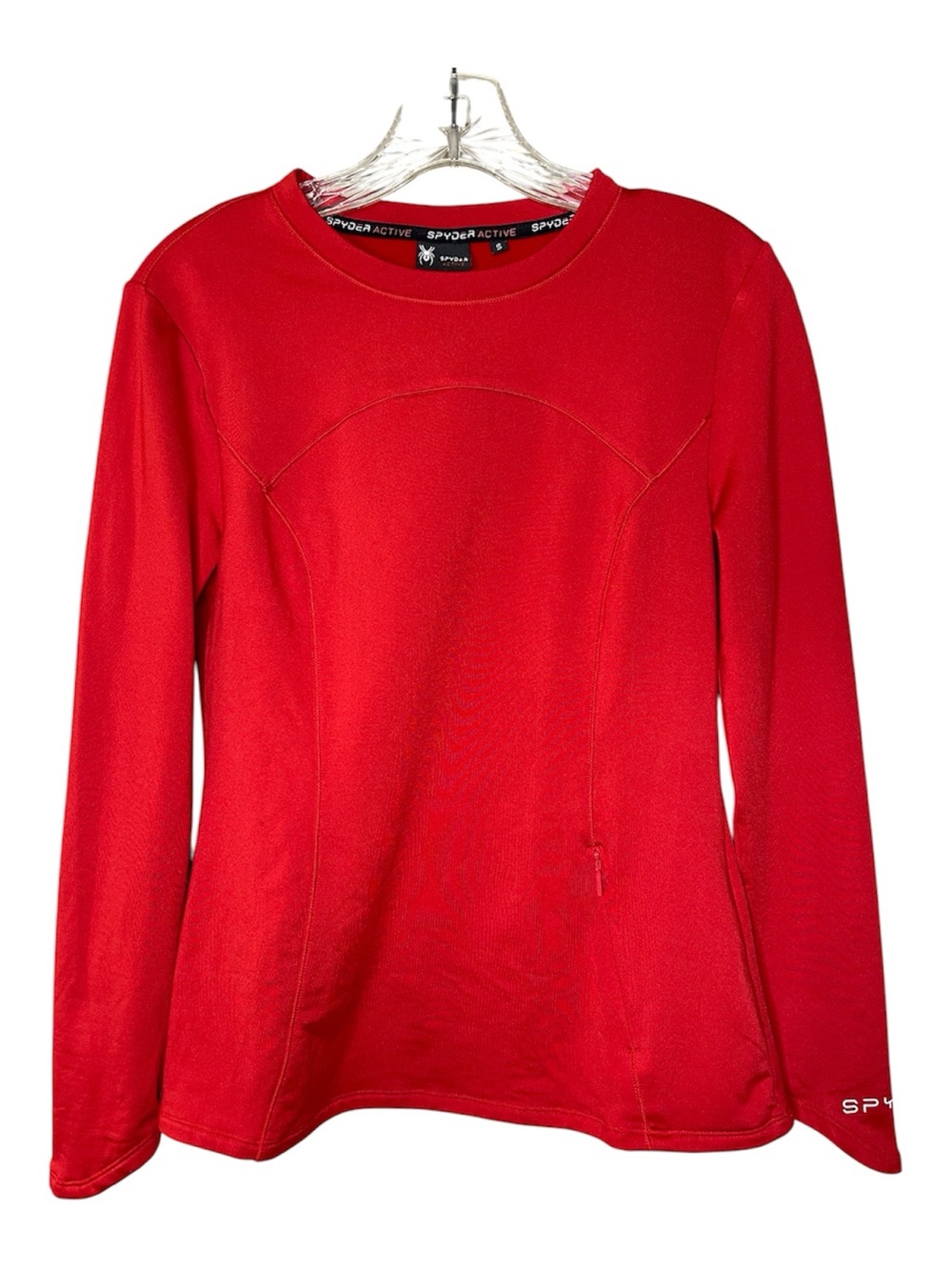 Spyder Red Women's Crewneck Performance Pullover Sz S